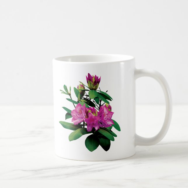 Taza De Café Magenta Rhododendronscon manchas (Derecha)