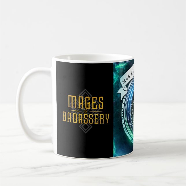 Taza De Café Mages of Badassery + Kaffeeklatsch - Turquoise Mug (Izquierda)