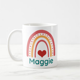 Taza De Café Maggie Vintage Boho Rainbow