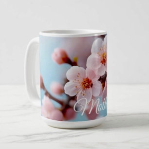 Taza De Café Magia de Flor de Cerezo Rosa