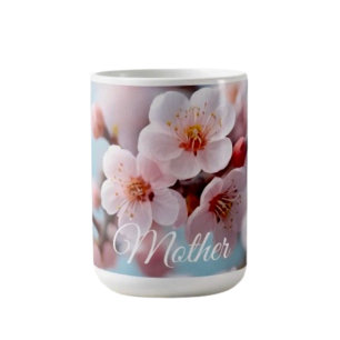 Taza De Café Magia de Flor de Cerezo Rosa