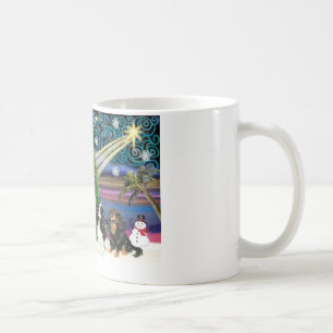 Taza De Café Magia de Navidad / Cavalier King Charles (cuatro)