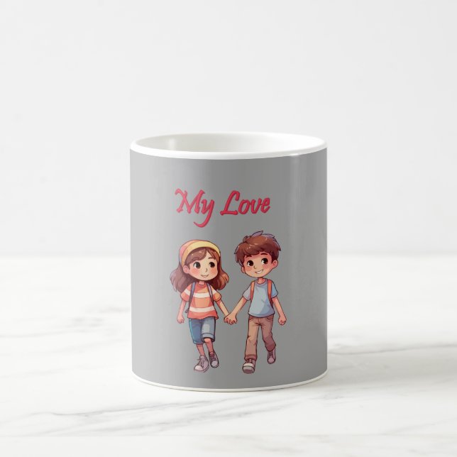 Taza De Café Magia del amor infantil: Mug por momentos especial (Centro)