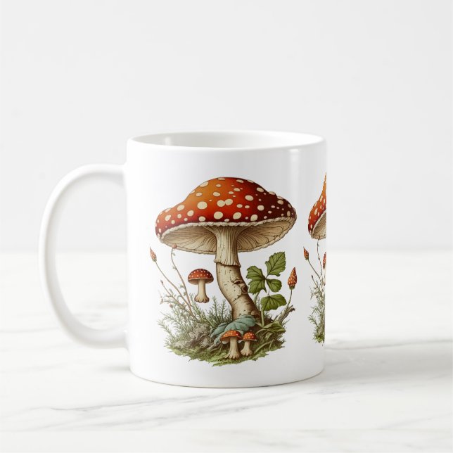 Taza De Café Magia hongos Mug (Izquierda)