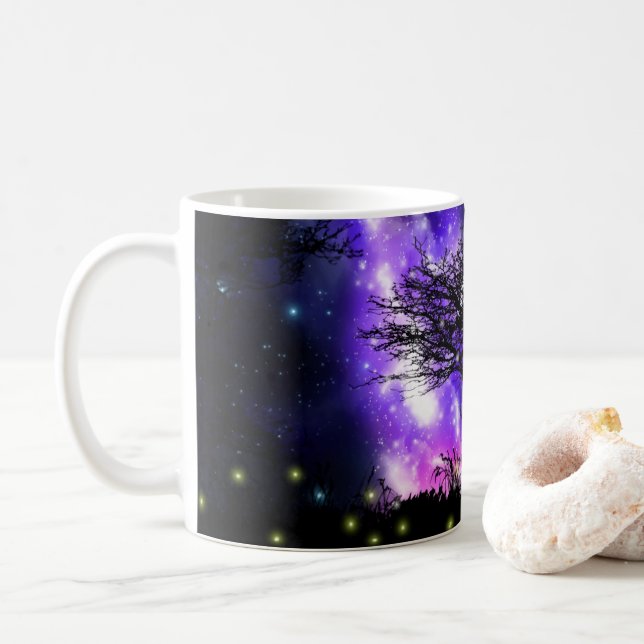 Taza De Café Magia Vía Láctea (Con donut)