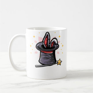 Taza De Café Magic Magician Hat Rabbit In A Hat Magic Wand
