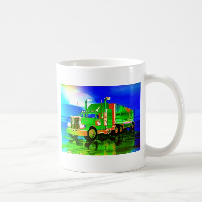 Taza De Café magic neón truck (Derecha)