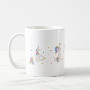Taza De Café Magic Unicorn haciendo yoga