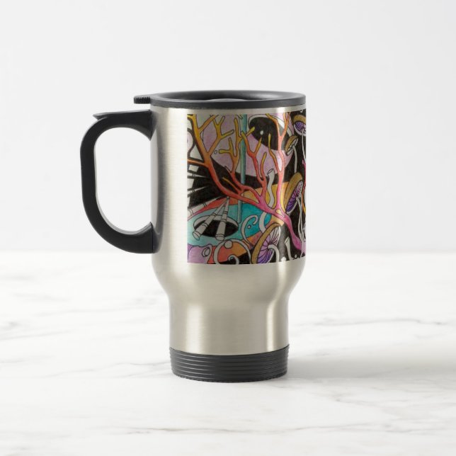 Taza de café mágica del viaje de las setas (Izquierda)