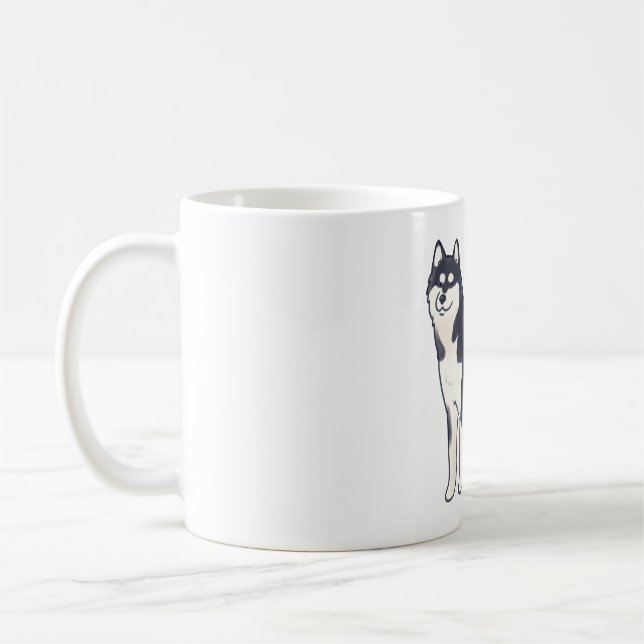 Taza De Café Mágica Husky (Izquierda)