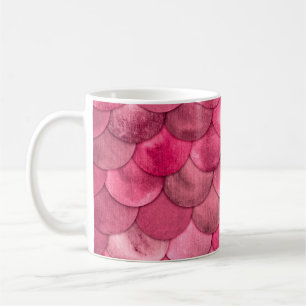 Taza De Café Mágica Mermaid Color rosa brillante Escorias Acuar