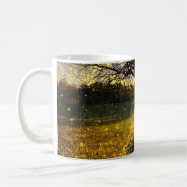 Taza De Café Magical fireflies dreamy landscape