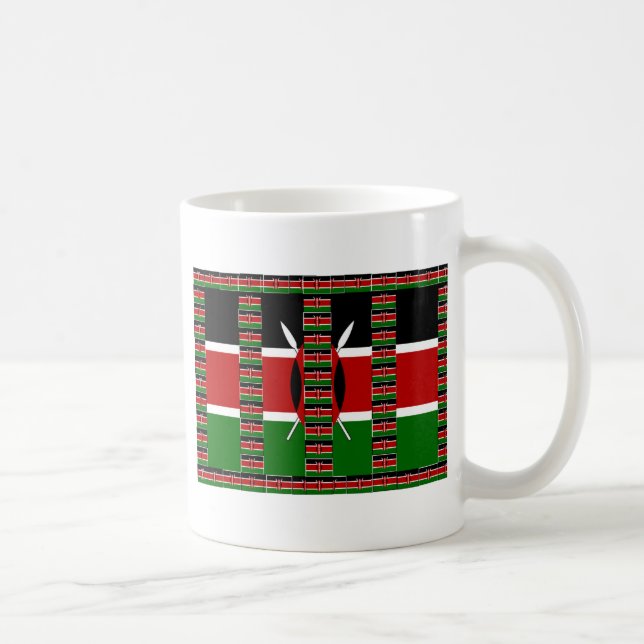 Taza De Café 🇰 🇪 Magical Kenia: Marco de unidad y orgullo (Derecha)