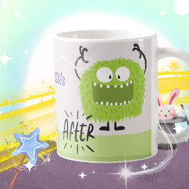 Taza De Café Magical Monster Transformation Kids Name