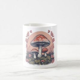 Taza De Café Magical Mushroom Meadow D12