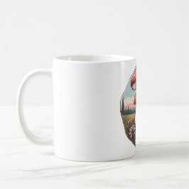 Taza De Café Magical Mushroom Meadow D24
