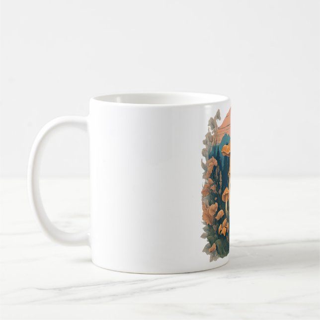 Taza De Café Magical Mushroom Meadow D30 (Izquierda)