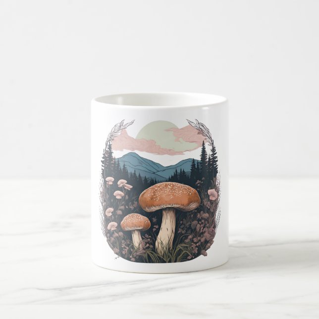 Taza De Café Magical Mushroom Meadow D36 (Centro)