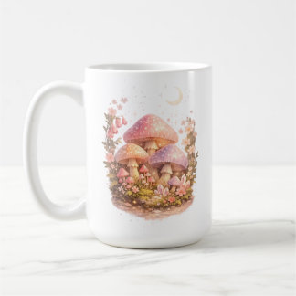 Taza De Café Magical Mushrooms Pastel Fairy Cottagecore Vibes