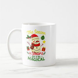 Taza De Café Magical Snowman Classic Christmas Cozy Winter Vibe
