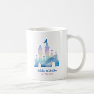 Taza De Café Magical Unicornio Castle Rainbow 5º cumpleaños