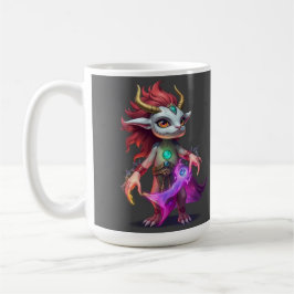 Taza De Café Magischer Hüter der Elemente – Fantasy-Kreatur