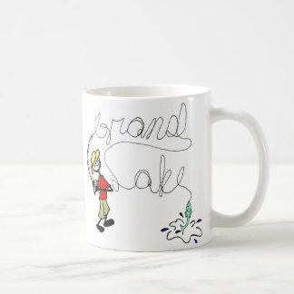 Taza de café magnífica de la pesca de lago