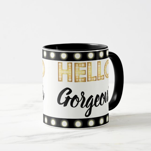 Taza de café magnífica del encanto hola (Anverso derecho)