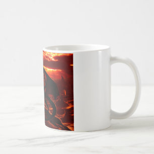 Taza De Café Magnífico Dragón Rojo