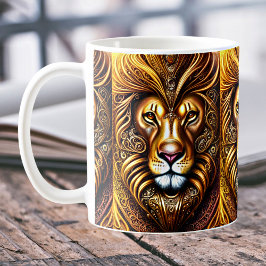 Taza De Café Magnífico León Dorado