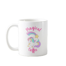 Magnífico unicornio con estrella de tiro arco iris