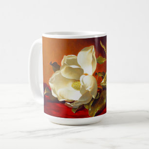 Taza De Café Magnolia en Terciopelo Rojo Martin Johnson Heade