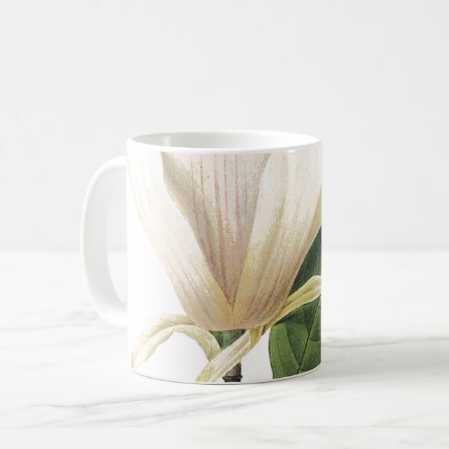 Taza De Café magnolia (Magnolia soulangiana) de Redouté (Anverso izquierdo)