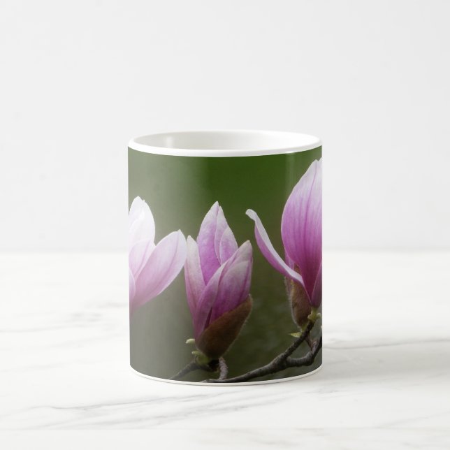 Taza De Café Magnolias rosadas (Centro)