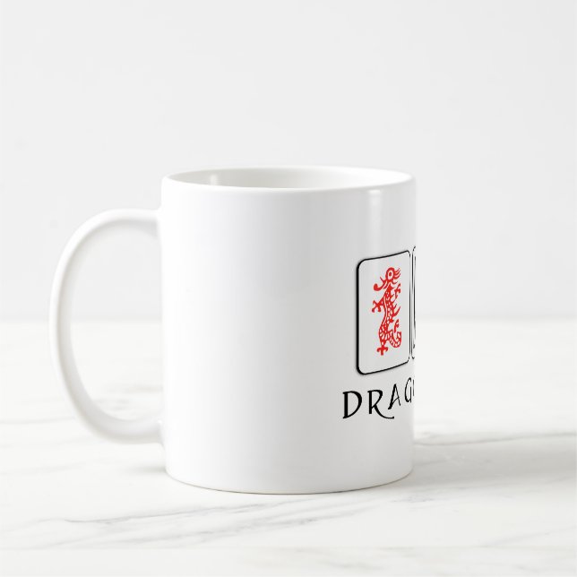 Taza De Café Mah Jongg Dragon Mug (Izquierda)