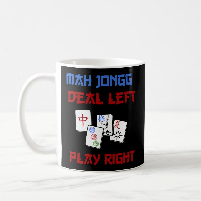 Taza De Café Mah Jongg Game Dede Dejó Jugar A Los Judíos Chinos (Izquierda)