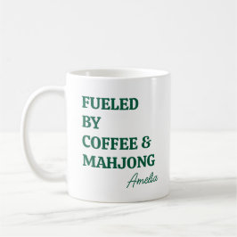 Taza De Café Mahjong Divertido para Amantes del Café con Nombre