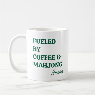 Taza De Café Mahjong Divertido para Amantes del Café con Nombre