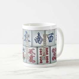 Taza De Café Mahjong en las tejas (fije 6)