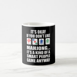 Taza De Café Mahjong- Es un tipo de gente inteligente jugando d