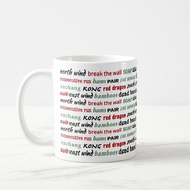Taza De Café Mahjong Fan Mug (Izquierda)