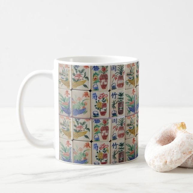Taza De Café Mahjong Mug (Con donut)
