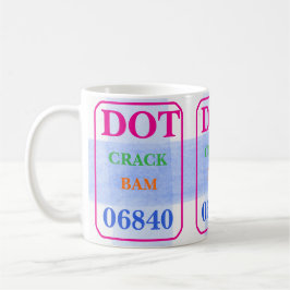 Taza De Café Mahjong Punto Grieta Bam Colores intensos Cuadro d