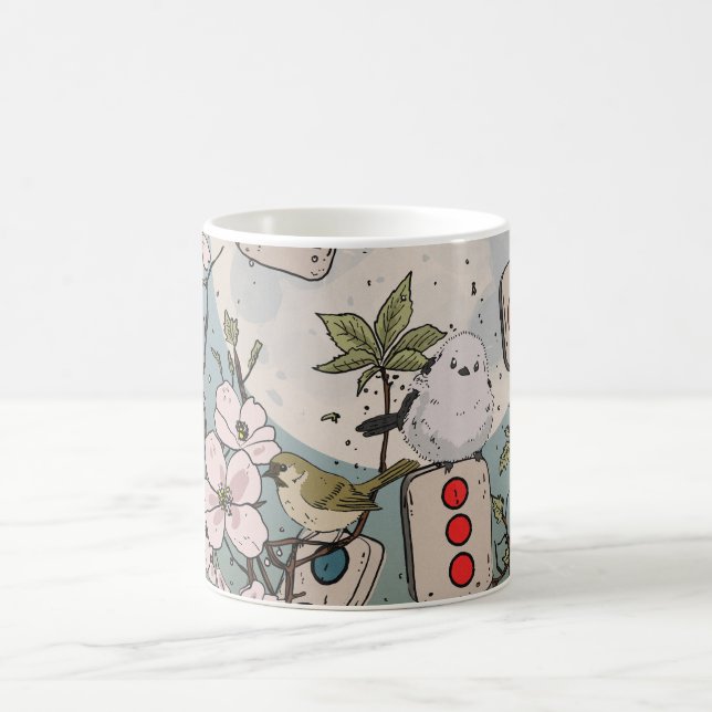 Taza De Café Mahjong Salida de la Luna (Centro)