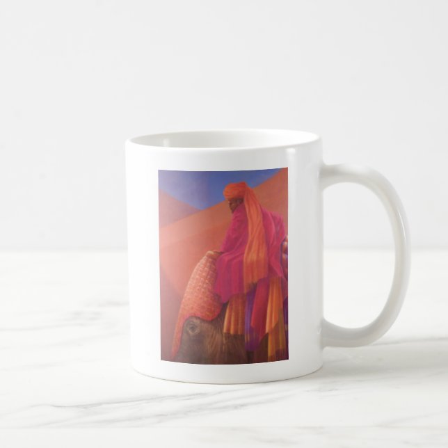 Taza De Café Mahout y elefante (Derecha)