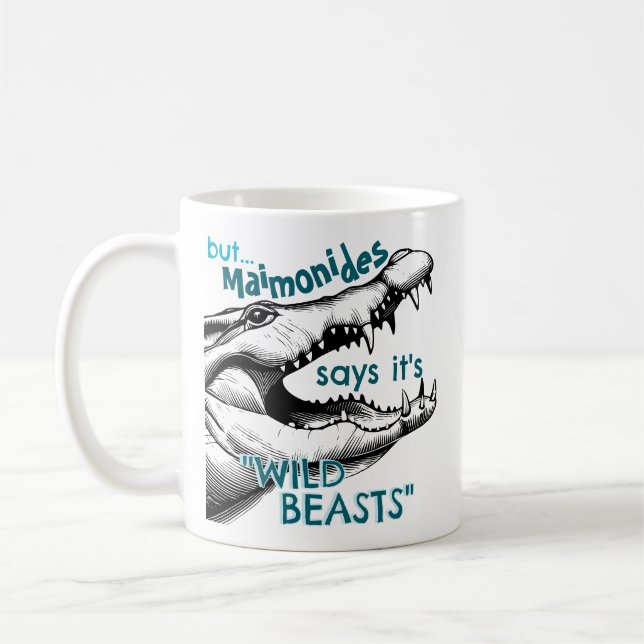 Taza De Café Maimonides Bestias Salvajes (Izquierda)