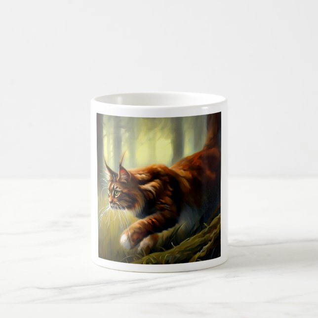 Taza De Café Maine Coon Cat (Centro)