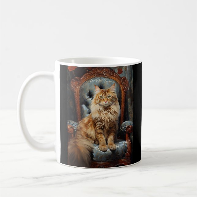 Taza De Café Maine Coon cat (Izquierda)