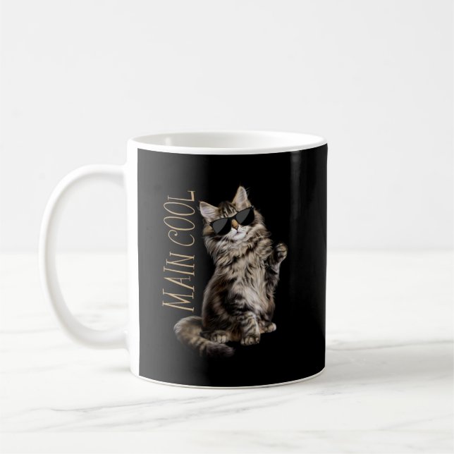 Taza De Café Maine Coon Cat - Guay principal  (Izquierda)