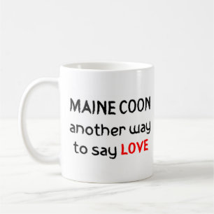 Taza De Café maine coon love coffee mug